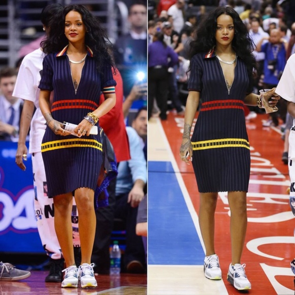 Celine striped jersey dress